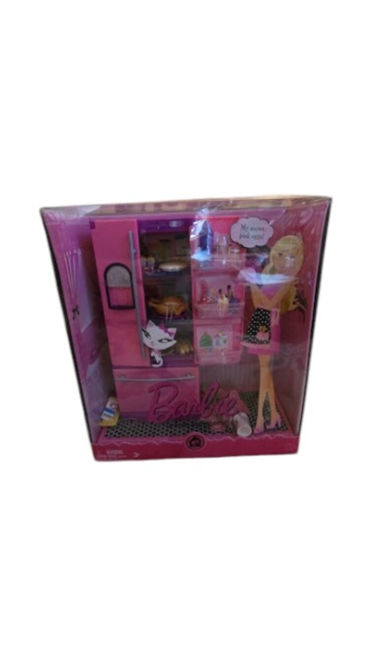 Barbie Dream Refrigerator Playset With Accessories